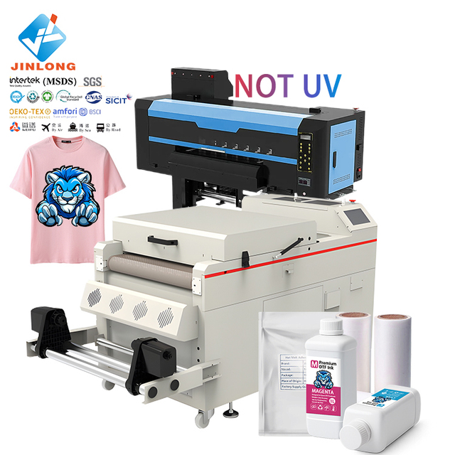 Wholesale A1 Printing Machine Imprimante Dtf 60cm 2 Heads I3200 24 Inch Dtf Printer Dtf A3 A1 Printer and Oven for Sales