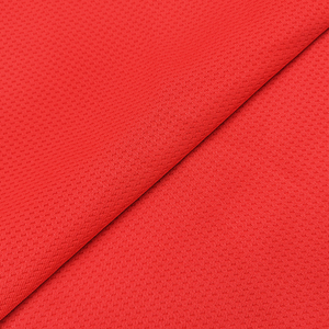 Pemasok Cina kain mata burung poliester harga Per Meter, kedatangan baru kain jala lubang tali ganda Solid untuk dijual - Product Image 5