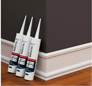 Scellant en silicone blanc neutre pour la construction <span class=keywords><strong>de</strong></span> maisons, les plinthes, les portes et fenêtres en verre, écologique - Product Image 1