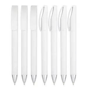 Белая ручка с логотипом на заказ, шариковая ручка, промо-ручка