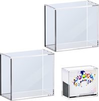 Boîte de protection en acrylique personnalisée en gros, étui de rangement transparent ETB, boîte de présentation magnétique pour cartes de première édition