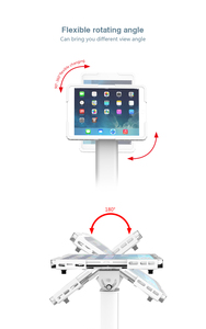Suitable <b>Android</b> Universal Height Adjustable Anti Theft Kiosk <b>Tablet</b> Stand <b>Tablet</b> Floor Stand for 7.9 <b>10</b>.2 12.9 - Product Image 5