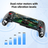 Manette de Jeu Mobile Rétractable Universelle AB02 BT Sans Fil pour Android IP Switch et PC Streaming