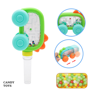 PLATO <strong>Sweet</strong> Dinosaur Maze <strong>Puzzle</strong> Car Toy with Halal Candy or Jelly Bean Plastic Promotional Cartoon Toys - Product Image 4