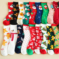 Chaussettes en tricot de Noël adorables, 12 paires en un ensemble, chaussettes pour femmes avec emballage en boîte mystère