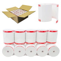 Papier de caisse enregistreuse POS sans BPA, marque MX, 80*80mm, vente en gros, avec impression de logo