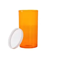 6 Dr Recept Flacon Medische Fles Plastic Containers Met Deksels Cap Non-Lock Snap Cap Flacon