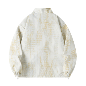 เสื้อแจ็คเก็ตลำลองสไตล์ญี่ปุ่นใหม่ปี 2025 สำหรับผู้ชายวัยรุ่น แฟชั่นฤดูใบไม้ผลิและฤดูใบไม้ร่วง คอปกหลวมๆ สไตล์โจ๊กเกอร์ สวมใส่สบาย ระบายอากาศได้ดี เย็นสบาย - Product Image 4