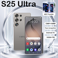 Desain Baru S25 Ultra 5G Smartphone NFC 16G+1TB Versi Global Murah CPU Deca Core Layar 7.3 Inci 16G RAM 1TB Kamera Belakang 108MP