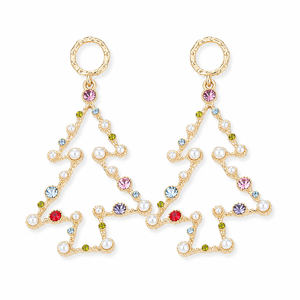 Orecchini a Forma di Albero di Natale, Gioielli di Moda per Donne - Product Image 1