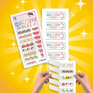 Boletos de Raspar al por Mayor con Diseño Personalizado de Reglas de Juego, Impresión Serigráfica en Papel Reciclable - Product Image 1