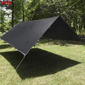 Woqi siêu nhẹ không thấm nước Lều gia đình ngoài trời di động 3-4 Người cắm trại võng mưa bay Tarp - Product Image 6