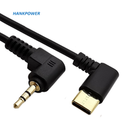 Câble audio USB C AUX de type C vers 2,5 mm mâle plaqué or à 90 degrés pour haut-parleur d'écouteurs de téléphone portable