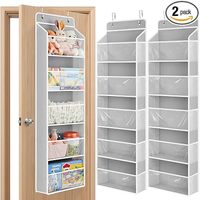 Sac de rangement suspendu à 5 couches grande capacité, en tissu, pour portes et murs, gain de place, pour chambres, salons, salles de bain - Rangement