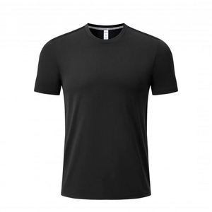 Us Size No Moq Custom Logo Spandex Printing Plain Tee Quick Dry Gym Wear Blank Sport T-Shirt Spandex Fabric Tshirt for Men - Product Image 2