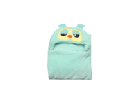 Couverture à capuche pour bébé en flanelle tricotée 100 % polyester, anti-boulochage, unie, ultra douce et confortable, personnalisable pour célébrités, vente en gros