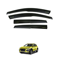 Deflectores de ventana inyección negro Sun Rian Shield protección TXR accesorios para automóviles viseras de puerta para Hyundai Kona 2017-2022