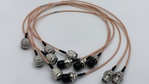 Câble <span class=keywords><strong>coaxial</strong></span> RG6 avec connecteur mâle F plaqué or de type coudé <span class=keywords><strong>Adaptateur</strong></span> AV pour antenne TV en nylon tressé pour câbles de communication - Product Image 5