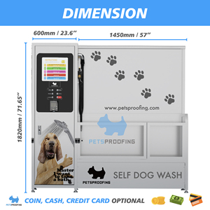 ביתביגהה מטבע אוטומטי מופעל שירות עצמי ניקוי חיות מחמד ממכר כביסה כביסה כביסה - Product Image 2