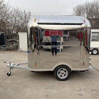 Remolque de Comida Rápida y Dulces Galedy JLD-002 de Acero Inoxidable, Totalmente Equipado, con Rastreo GPS y Compartimentos Aislados, Resistente a la Oxidación