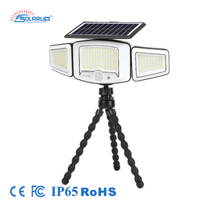 <span class=keywords><strong>Projecteur</strong></span> <span class=keywords><strong>solaire</strong></span> à triple tête <span class=keywords><strong>avec</strong></span> capteur de mouvement Solarup, <span class=keywords><strong>avec</strong></span> piquet de fixation au sol, éclairage <span class=keywords><strong>LED</strong></span> pour allée, lampe de jardin extérieure - Product Image 1