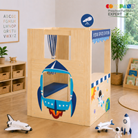 Mobilier moderne en bois pour la maternelle : Maison de jeu de rôle pour la petite enfance, la garderie et le jeu dramatique Montessori