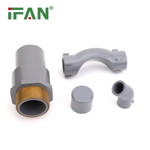 تركيبات أنابيب <span class=keywords><strong>PVC</strong></span> من IFAN بسعر جيد، مواد سباكة مخصصة الحجم من 1/2 بوصة إلى 2 بوصة، لون رمادي - Product Image 2