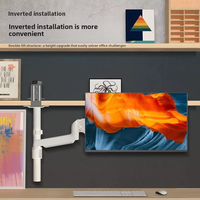 Support de bureau pour moniteur unique en acier allié, à ressort à gaz, inclinaison à 90 degrés, 17-32 pouces, VESA 75/100 mm, fourni directement par l'usine