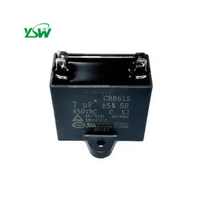 Condensateur de filtre CA pour machine à souder CBB61 <span class=keywords><strong>CBB61S</strong></span> 450VAC 7UF 1250V +-5% SH - Product Image 1