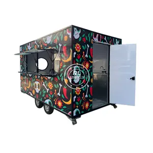 2024 Hot Sale Mobile Street Food Truck With New Shape Popular Street Catering Trailer Mobile Food Truck