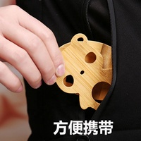 Support de téléphone en bois de bambou, support de tablette de dessin animé, station d'accueil pour téléphone portable pour le bureau et la maison