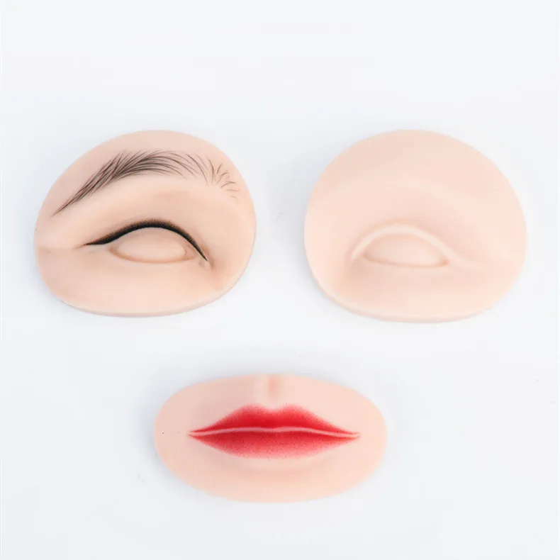 Сменная голова манекена для практики макияжа бровей и губ