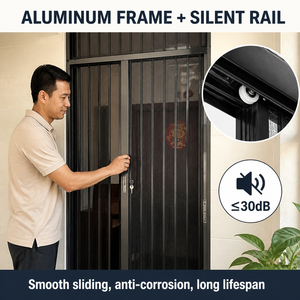 <span class=keywords><strong>Zanzariera</strong></span> Retrattile in Lega di Alluminio per <span class=keywords><strong>Porta</strong></span> Scorrevole, Ideale per Balconi, Ville, Appartamenti e Hotel - Product Image 5