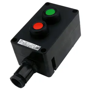 एलईडी संकेतक दो बटन एक तरफा विद्युत स्विच बॉक्स विस्फोट प्रूफ नियंत्रण बटन विस्फोट प्रूफ और जंग रोधी बटन