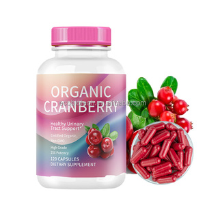 Cápsulas de arándano Suplemento 500mg Etiqueta privada Soporte digestivo vegano Cápsulas de arándano orgánico - Product Image 1