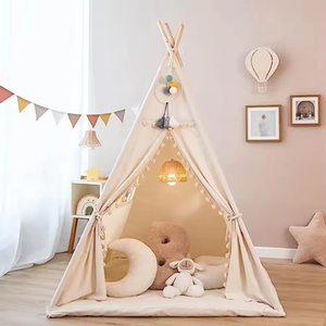 Tente de jeu intérieure Princesse pour bébé, tente indienne en coton pour enfants, maison de jeu tipi pour garçons et filles - Product Image 1