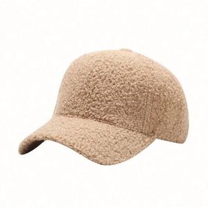 Wholesale New Autumn Fall Winter Outdoor Fashion Sports Caps Women Faux Lamb Wool Fuzzy Furry Baseball <b>Hat</b> - Product Image 5