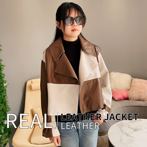 Nouvelle veste en cuir de printemps et d'automne pour femme, veste en cuir courte de Style coréen, <span class=keywords><strong>grande</strong></span> <span class=keywords><strong>taille</strong></span>, 2023 - Product Image 5