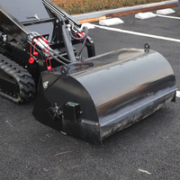 Balayeuse rotative fermée avec seau, pour mini-chargeuse compacte, dotée d'un moteur, d'une boîte de vitesses et d'un roulement de haute performance