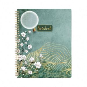 Premium Paper Spiral Notebook/<b>Journal</b> for Women Moon Design 8.5\" X 11\" Ruled College Work <b>Journal</b> Back Notebooks - Product Image 1