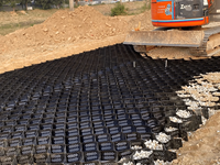 Géocell en plastique lisse HDPE pour l'érosion / Géoceldas Géocell, grille stabilisatrice de gravier en nid d'abeille, Géocell