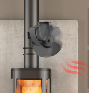 Installation magnétique du ventilateur du poêle à <span class=keywords><strong>bois</strong></span>, montage sur cheminée, accessoires de cheminée, utilisation de tuyaux de fumée - Product Image 4