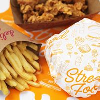 Papier d'emballage personnalisé imprimé enduit de PE, résistant à la graisse, écologique, de qualité alimentaire, anti-graisse pour hamburgers, frites, emballage rapide