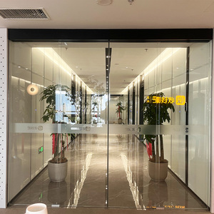 Portes coulissantes automatiques intelligentes, modernes, simples, à capteur, sans cadre, électriques pour centres commerciaux, gares, rivière du Yangtsé - Product Image 3
