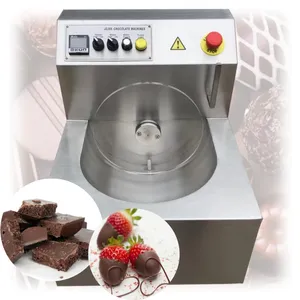 Máquina automática para fazer chocolate pequeno 8/15/30 kg, mini máquina de derreter chocolate, máquinas pequenas de moderação de chocolate