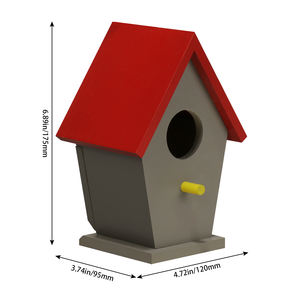 Cat kustom rumah burung Anda sendiri peralatan kerajinan anak-anak dengan cat kayu rumah burung - Product Image 5