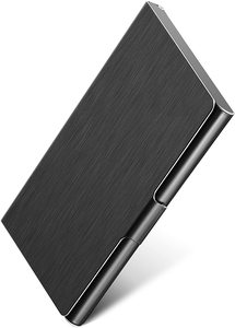 Black Stainless Steel Brushed Name <strong>Card</strong> <strong>Holder</strong> Available for Immediate Shipment - Product Image 2