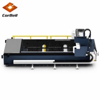 Machine de découpe laser à fibre CorBeil 3KW la plus vendue, découpeuse laser CNC avec rails de guidage Cypcut HIWIN et Schneider pour l'acier inoxydable