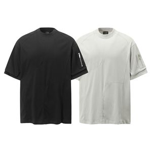 <span class=keywords><strong>Camiseta</strong></span> de verano 2025 para <span class=keywords><strong>hombre</strong></span>, marca de moda Retro americana, deconstrucción lavada, <span class=keywords><strong>bolsillo</strong></span> de viento funcional, suelta, sólida, personalizable - Product Image 4