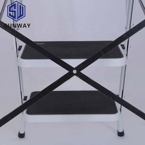 Nhà Máy Bán Hàng Trực Tiếp Chống-Trượt An Toàn Thư Viện <span class=keywords><strong>3</strong></span> Bước Có Thể Gập Lại Hộ Gia Đình Thang Thép - Product Image 4